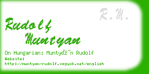 rudolf muntyan business card